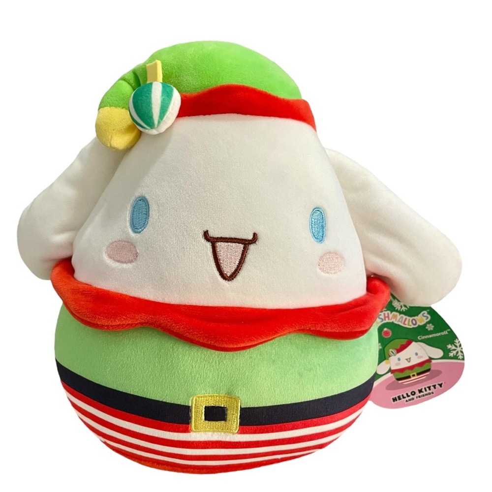 Squishmallows Sanrio Christmas Cinnamoroll Elf NWT